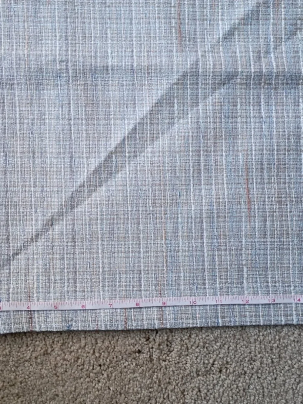JCPenney Home Collection Set of 2 Window Valance Insulated Lined Gray Blue NWOT